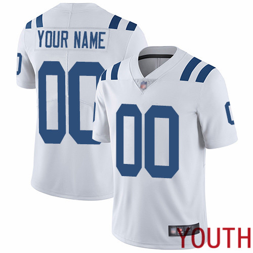 Youth Indianapolis Colts Customized White Vapor Untouchable Custom Limited Football Jersey->customized nfl jersey->Custom Jersey